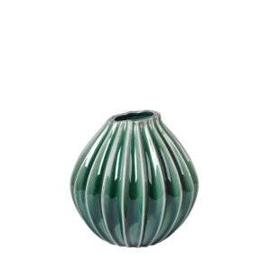 Broste Váza WIDE 25 cm zelenomodrá Broste