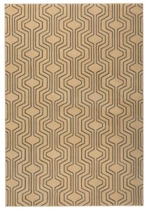 Béžový vzorovaný koberec Bold Monkey Swinging Lines 160x230 cm Bold Monkey