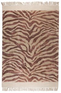 Béžový koberec s třásněmi Bold Monkey Zebra Friendly 160x230 cm Bold Monkey