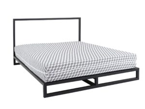 Nordic Design Černá kovová postel Agiama 160 x 200 cm Nordic Design