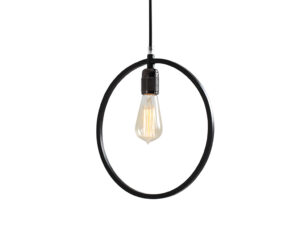 Nordic Design Černé kovové závěsné světlo Vitta 30 cm Nordic Design