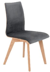 Nordic Design Tmavě šedá látková jídelní židle Runny Nordic Design