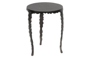 Hoorns Černý kovový odkládací stolek Trystan Hoorns