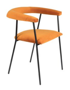 Světle oranžová jídelní židle DUTCHBONE Haily Dutchbone
