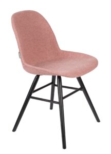 Růžová látková jídelní židle ZUIVER ALBERT KUIP Zuiver