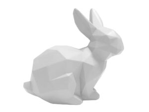Time for home Bílá dekorativní soška Origami Bunny Time for home