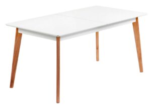 Bílý rozkládací jídelní stůl LaForma Meety 160x90 cm LaForma