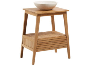 Dřevěný stolek s terazzovým umyvadlem LaForma Sunday 70 x 50 cm LaForma