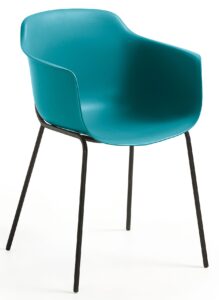 Modrá plastová jídelní židle LaForma Khasumi LaForma