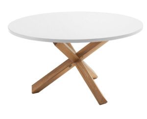 Bílý matný konferenční stolek LaForma NORI 120 cm LaForma