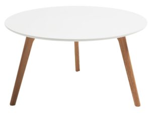Bílý dřevěný konferenční stolek LaForma Brick 90 cm LaForma