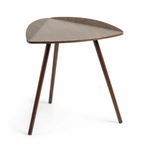 Tmavý dřevěný odkládací stolek LaForma Damaris 45 cm LaForma