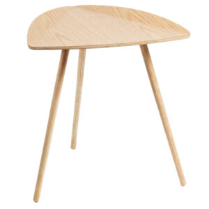 Světlý dřevěný odkládací stolek LaForma Damaris 45 cm LaForma
