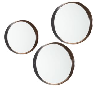 Set tří měděných zrcadel LaForma Rem LaForma