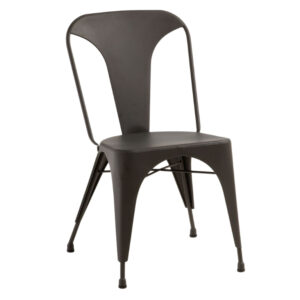 Černá kovová jídelní židle LaForma Malibu LaForma