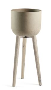 Béžový betonový květináč LaForma Stahl 86 cm LaForma