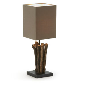 Hnědá dřevěná stolní lampa LaForma Seratna LaForma