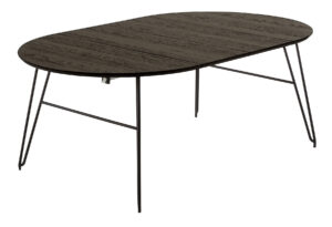 Tmavě hnědý dřevěný rozkládací stůl LaForma Norfort 140-220x90 cm LaForma
