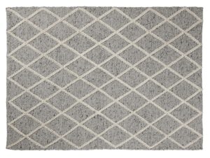 Světle šedý vlněný vzorovaný koberec LaForma Ara 160x230 cm LaForma