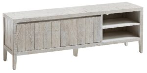 Bílý dřevěný TV stolek LaForma Woody 160x55 cm LaForma