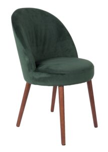 Zelená sametová židle DUTCHBONE Barbara Dutchbone