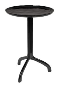 Černý kulatý odkládací stolek ZUIVER SHINY LIZ 40 cm Zuiver