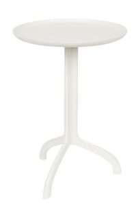 Bílý kulatý odkládací stolek ZUIVER SHINY LIZ 40 cm Zuiver