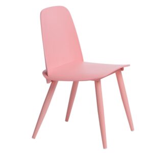 Culty Růžová plastová jídelní židle Toby Culty