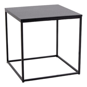 Nordic Living Černý kovový odkládací stolek Winter 45 cm Nordic Living