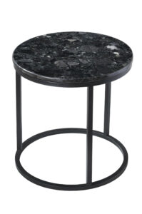 Černý konferenční stolek RGE Accent s černou podnoží Ø 50 cm RGE