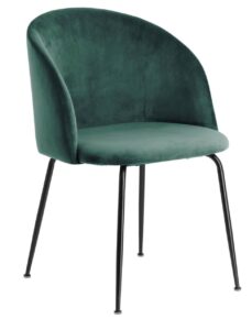 Tmavě zelená sametová jídelní židle Laforma Laudelina LaForma