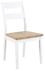 SCANDI Bílá dřevěná jídelní židle Tarry SCANDI