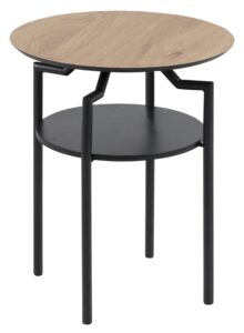 SCANDI Hnědý dřevěný odkládací stolek Stephan 45 cm SCANDI