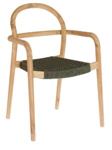 Zelená dřevěná zahradní židle LaForma Sheryl LaForma