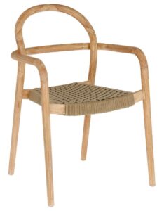 Béžová dřevěná zahradní jídelní židle LaForma Sheryl LaForma