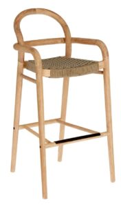 Béžová dřevěná zahradní barová židle LaForma Sheryl 110 cm LaForma