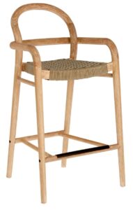 Béžová dřevěná zahradní barová židle LaForma Sheryl 100 cm LaForma