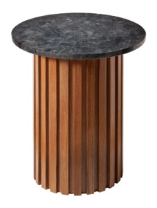 Černý mramorový kulatý odkládací stolek RGE Moon Ø 50 cm RGE
