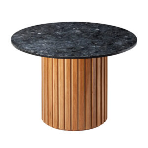 Černý mramorový kulatý jídelní stůl RGE Moon Ø 110 cm RGE