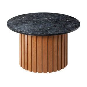 Černý mramorový kulatý konferenční stolek RGE Moon Ø 85 cm RGE