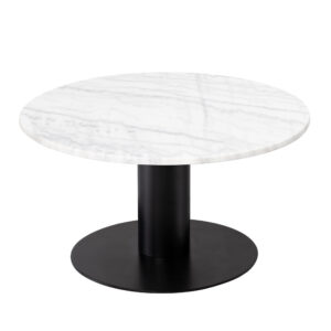 Bílý mramorový konferenční stolek RGE Pepo Ø 85 cm RGE