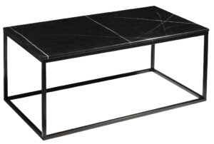Černý mramorový konferenční stolek RGE Accent s černou podnoží 110 cm RGE