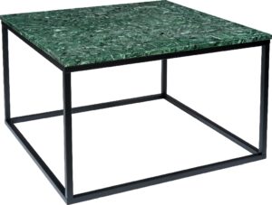 Zelený mramorový konferenční stolek RGE Accent s černou podnoží 75 cm RGE