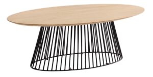 Dubový oválný konferenční stolek LaForma Leska 120x65 cm LaForma