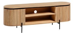 Dřevěný TV stolek LaForma Licia s motivem žebrování 160 x 43