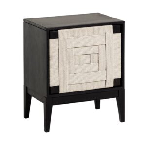 Černý dřevěný noční stolek LaForma Shami 50 x 35 cm LaForma
