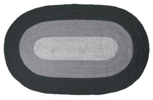 Hoorns Černošedý jutový koberec Oskar 170 x 300 cm Hoorns