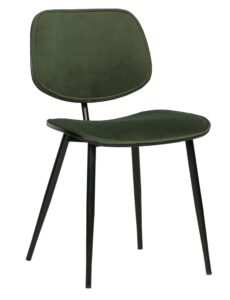 Hoorns Zelená sametová jídelní židle Gia Hoorns