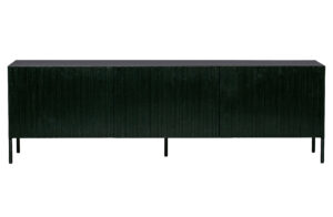Hoorns Černý dřevěný TV stolek Gravia 180 x 46 cm Hoorns
