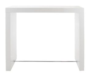 SCANDI Bílý barový stůl Julien 130 cm SCANDI